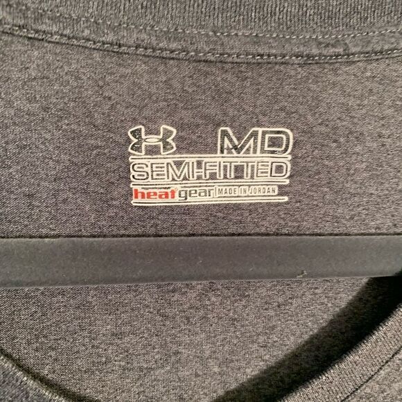Under Armour Gray Fitted Short Sleeve T-Shirt - Picture 2 of 4